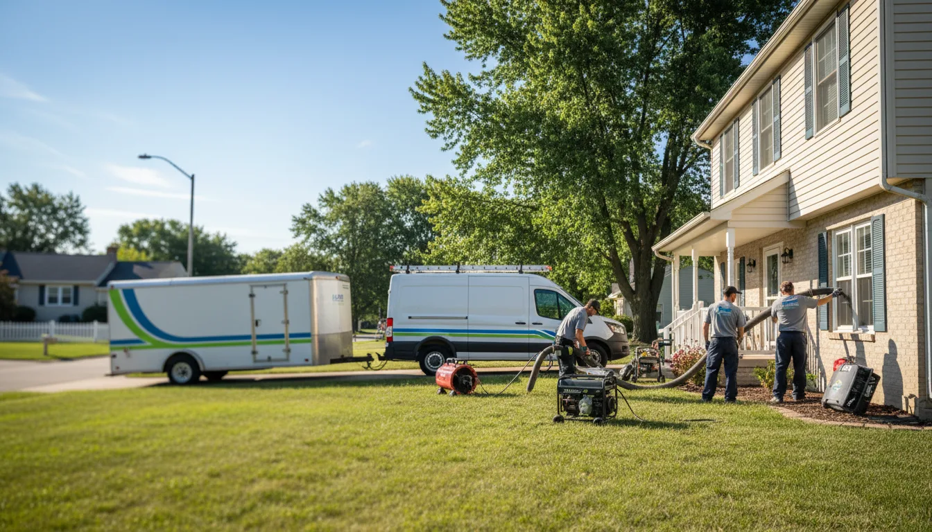 Flooded Basement Restoration And Cleanup With Repair in Bennington, IN near me